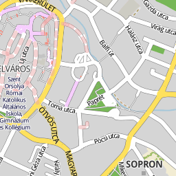 sopron térkép utcanevekkel Utcakereso Hu Sopron Terkep sopron térkép utcanevekkel