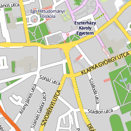 eger térkép utcakereső Utcakereso.hu Eger térkép
